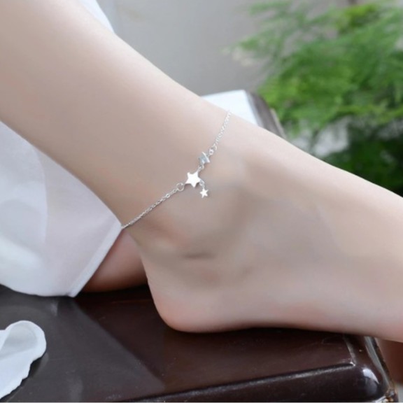 [JTTJ07 Giảm 5k đơn 50k] Vòng Tay, Vòng Chân, LắcTay,Lắc Chân Bạc Nữ Cao Cấp, Phong Cách Hàn Quốc Hình Ngôi Sao Năm Cánh | BigBuy360 - bigbuy360.vn