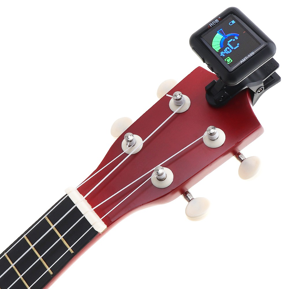 2 in 1 Clip-on Color LCD Guitar Tuner Metronome 180 Degrees Rotation for Violin Ukulele