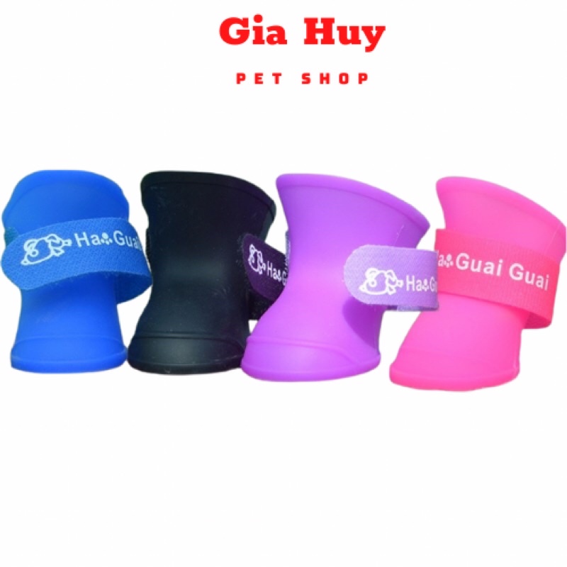 Giầy Đi Mưa Cho Chó Mèo - Ủng Đi Mưa Cho Chó Mèo giahuypetshop