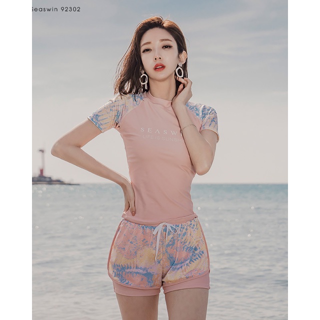 Bikini cộc tay quần đùi SIÊU KÍN ĐÁO, năng động, trẻ trung, tôn dáng