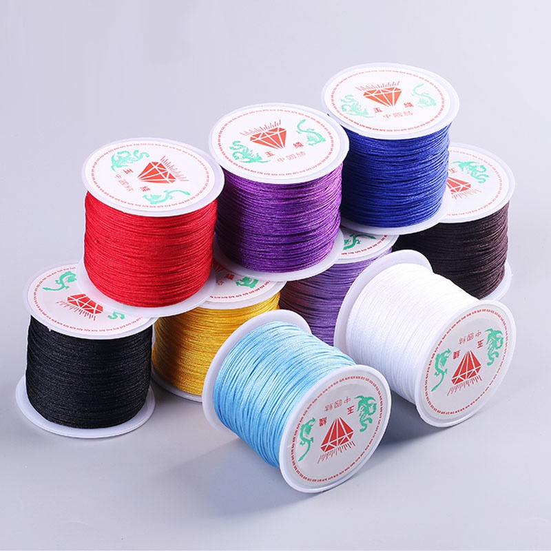 🔥 GIÁ SỈ 🔥 Cuộn dây đan vòng handmade 0.8mm loại tốt, 25 màu chọn lựa - HOT