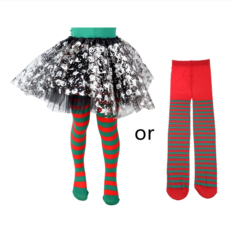 Quần Tất Họa Tiết Kẻ Sọc Hóa Trang Halloween Cho Bé