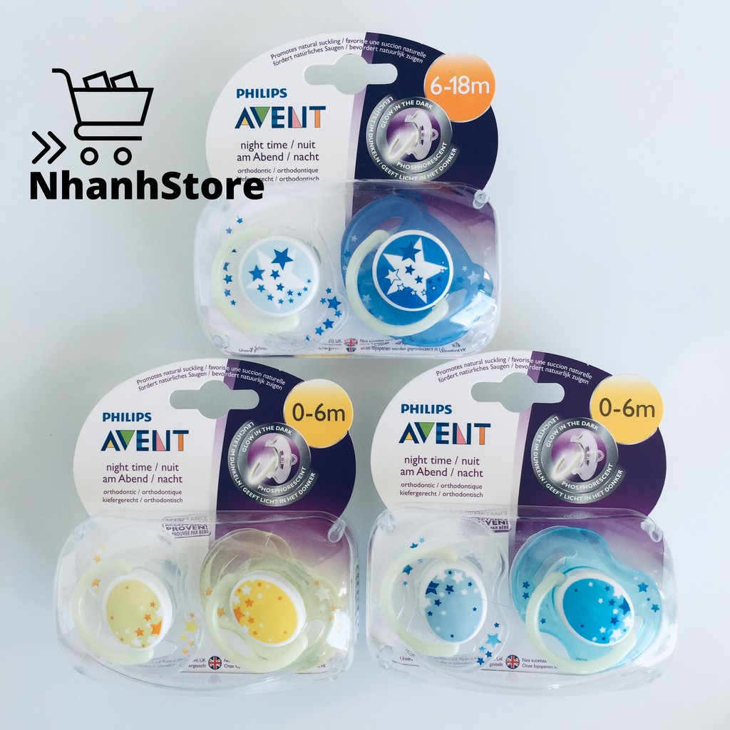 Ty ngậm chỉnh nha đầu dẹt Philips Avent Ultra Air