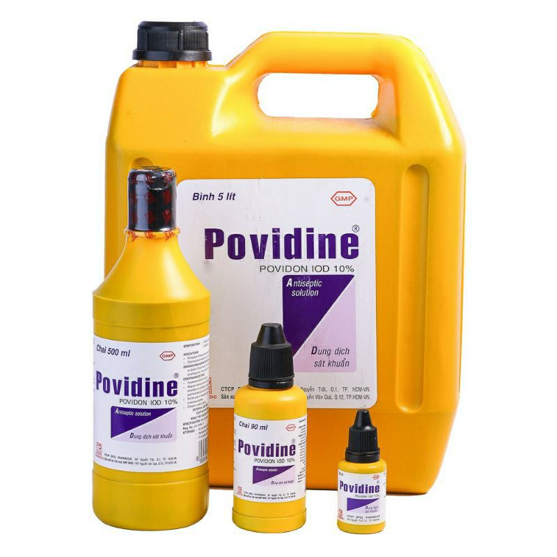 Dung dịch Povidin 10% 500ml hỗ trợ tẩy rửa