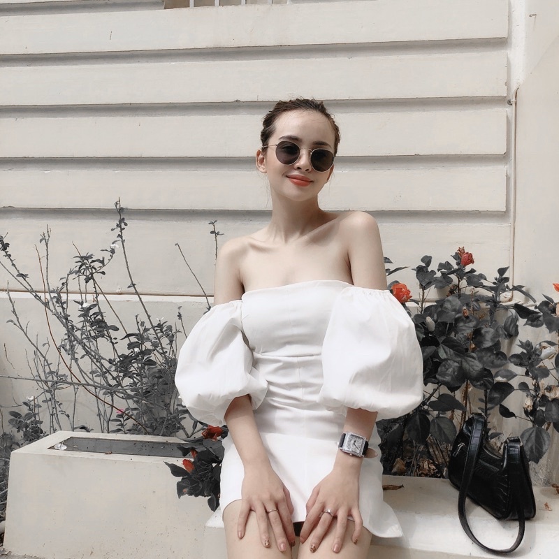 Đầm tay phồng Keelin