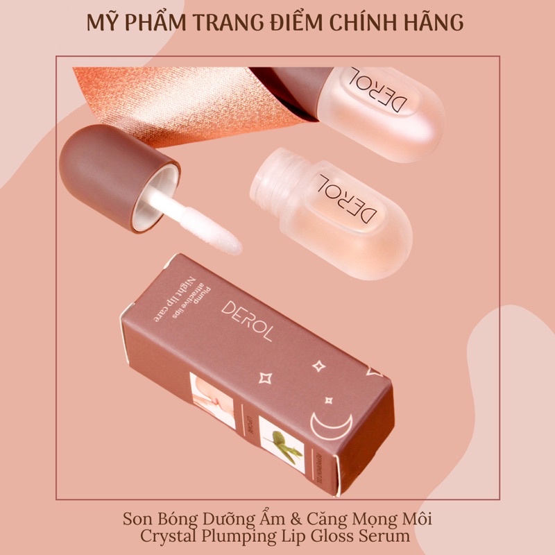 Son Bóng Dưỡng Ẩm &amp; Căng Mọng Môi Night Lip Care Crystal Plumping Lip Gloss Serum