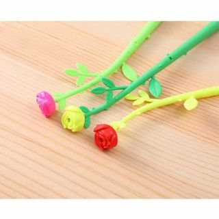 Sét 3 bút bi nước cây lá hoa mực đen