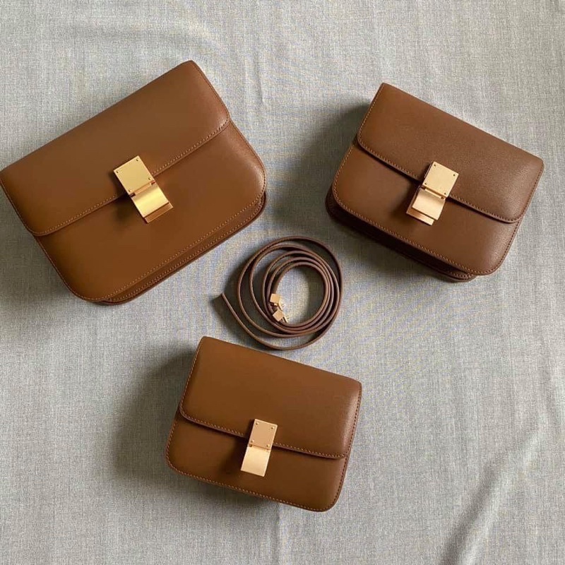 Túi 𝐏𝐫𝐞𝐭𝐭𝐲𝐅𝐈𝐓 dáng classic C.line đeo chéo chất 𝐃𝐚 𝐓𝐡𝐚̣̂𝐭 𝟏𝟎𝟎%