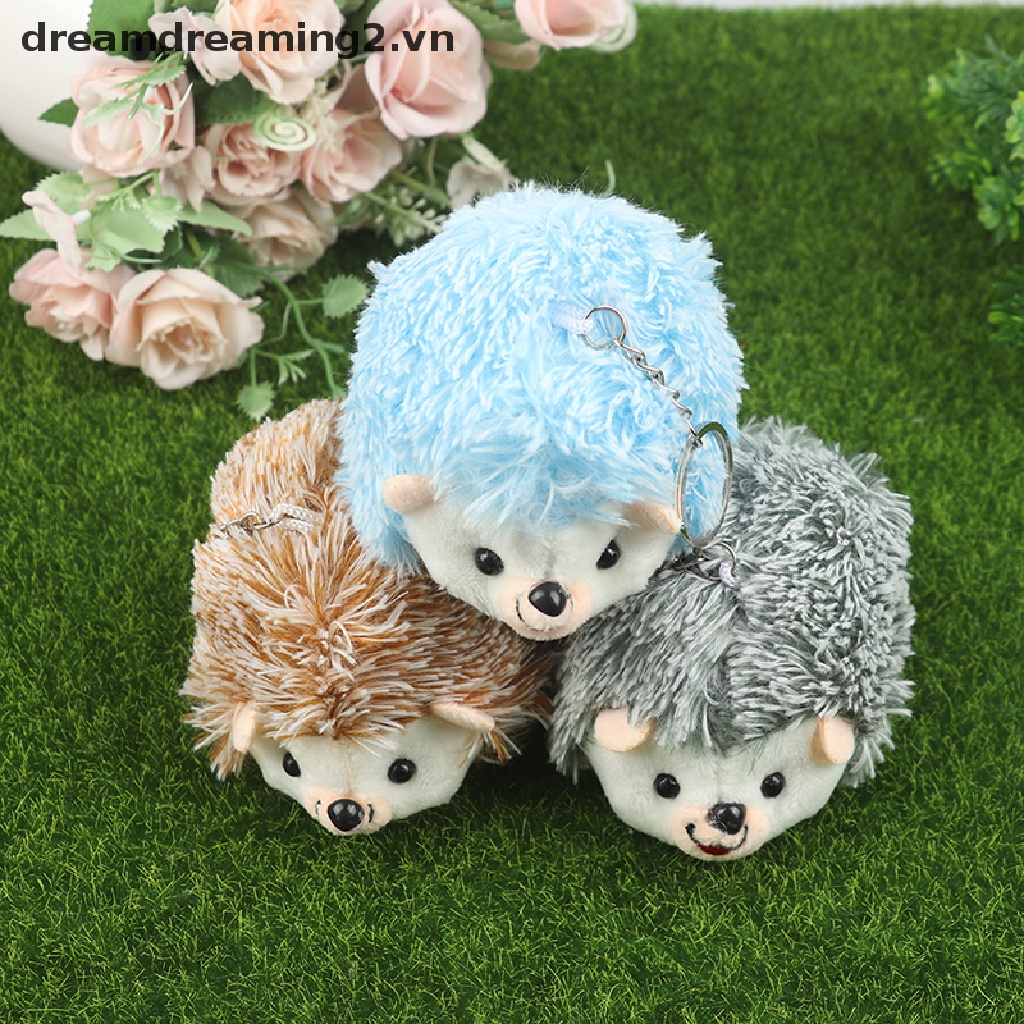 Móc khóa hình chú nhím nhồi bông đáng yêu xinh xắn kích thước 12cm