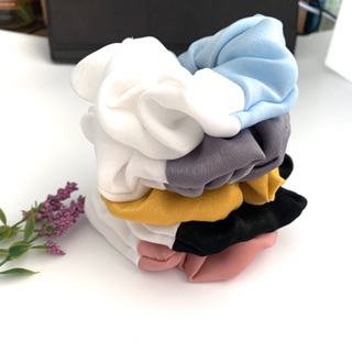 Cột tóc vải scrunchies lụa phối màu