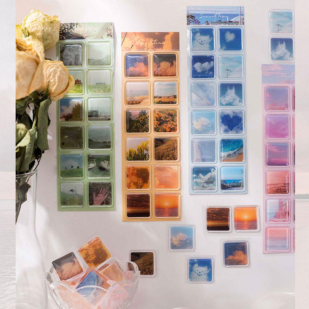 Thẻ Giấy Kim Tuyến Hình Đám Mây Dùng Trang Trí Sổ Tay/ Đồ Thủ Công DIY