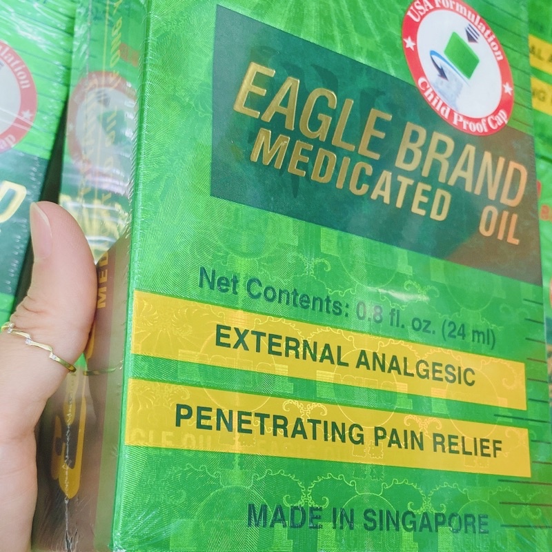 Dầu xanh con ó Dầu xanh 2 nắp 24ml của Mỹ
