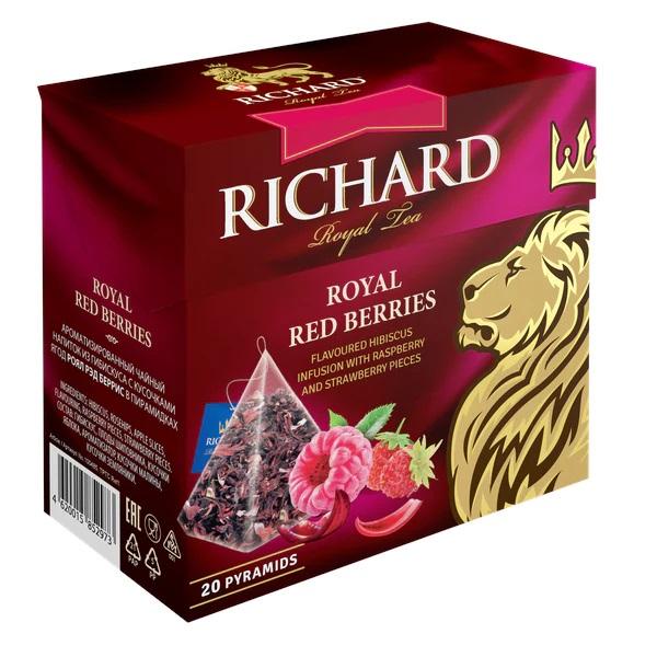 Trà Thảo Mộc Trái Cây Túi Lọc hiệu Richard Hương Mâm Xôi Và Dâu Tây – Tea Richard  Royal Red Berrie 20gói