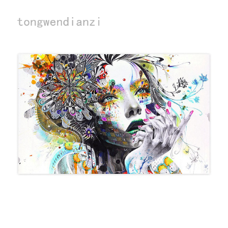 Tranh Vải Bạt Treo Tường In Hình Cô Gái Anime Nhiều Màu Sắc Hiện Đại Không Có Khung