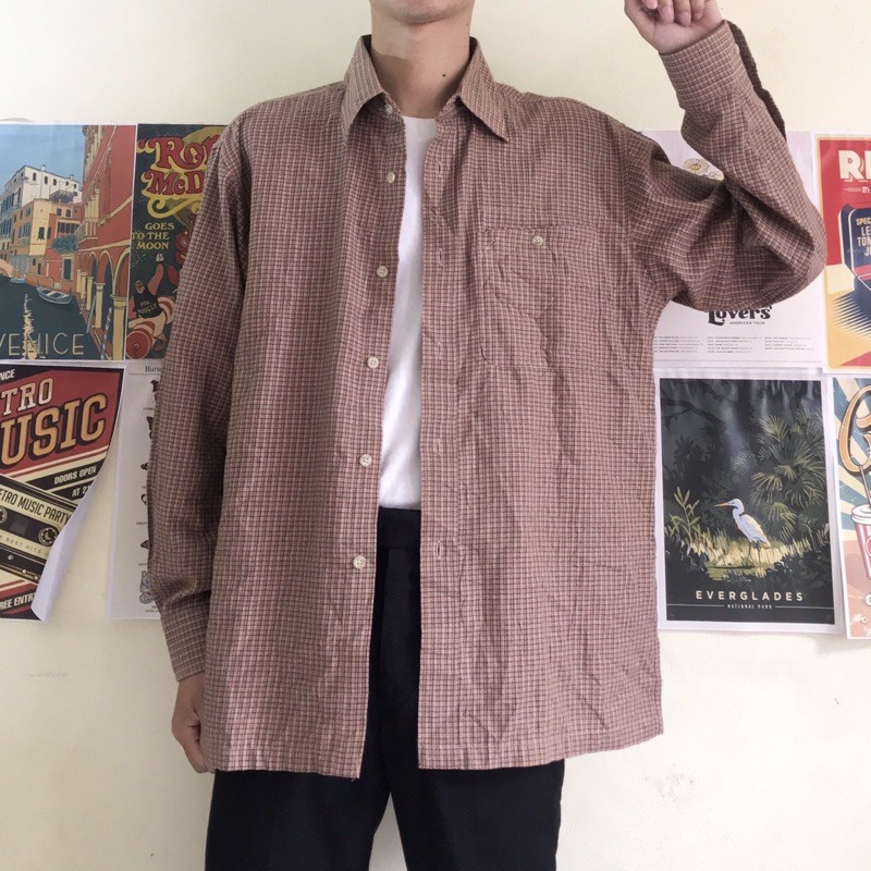 2HAND - SƠ MI FLANNEL NAM NỮ UNISEX OVERSIZE VỪA VINTAGE VỪA TRẺ TRUNG NĂNG ĐỘNG