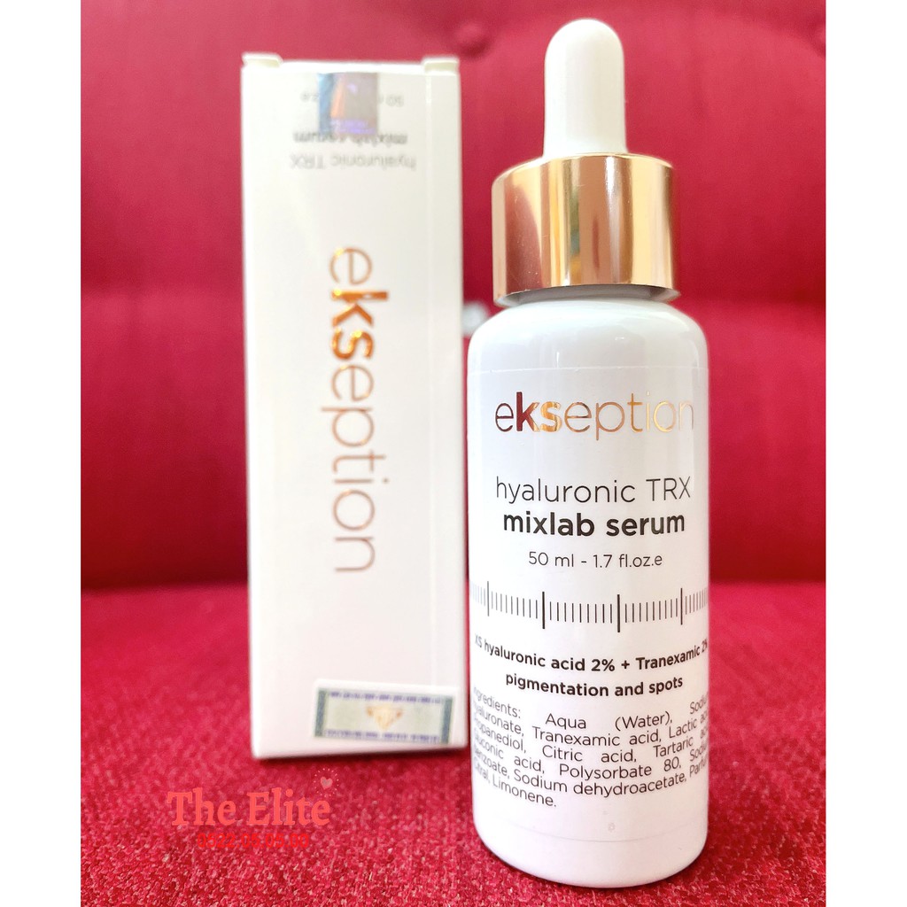 Ekseption Hyaluronic TRX Serum dưỡng ẩm và đều màu da