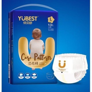 Bỉm quần/ dán yubest core pattern s90/ m84/l78/xl72/xxl66