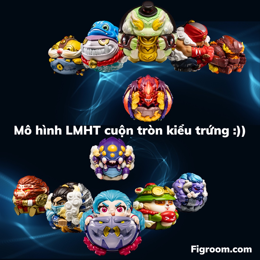 Mô hình LoL dạng Trứng Cuộn Tròn - Mô hình LMHT chính hãng Riot Games x Luck Yeh!