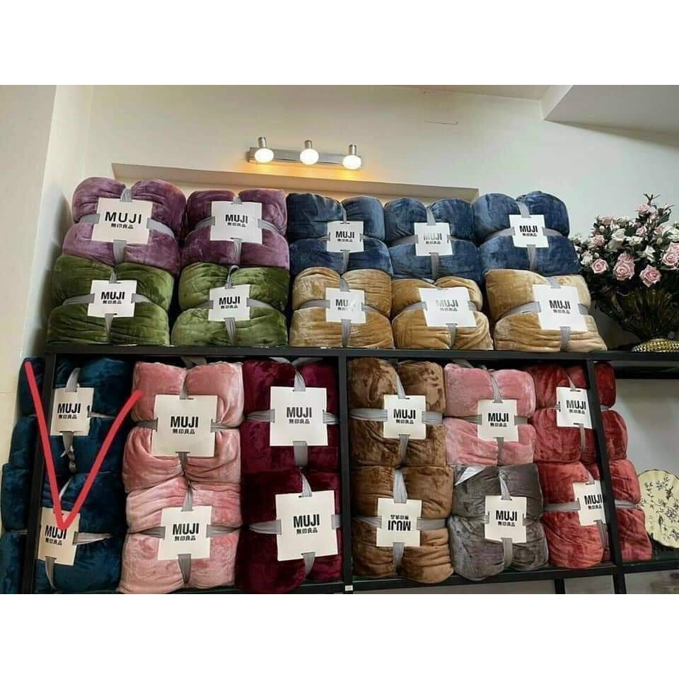 Chăn tuyết nhung muji