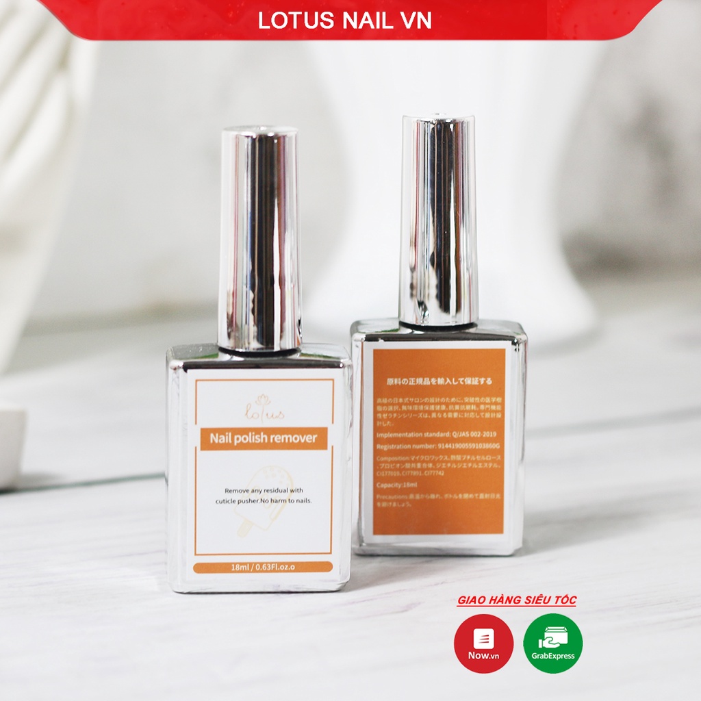 Nước phá gel nhanh không cần ủ (nail polish remover)