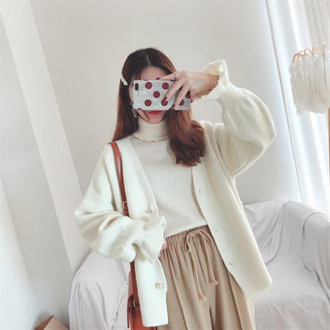 Áo khoác Cardigan dệt kim tay dài dễ phối đồ