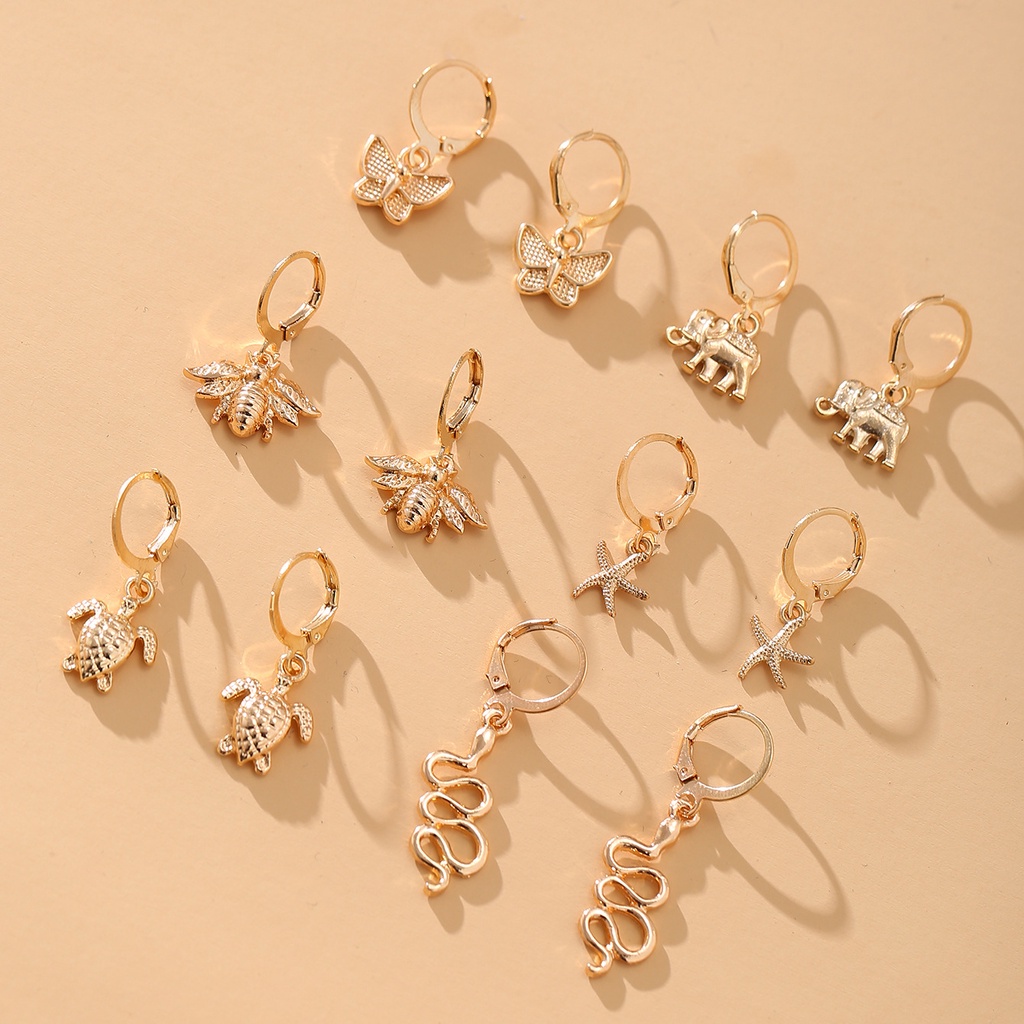 Set 6 Cặp Bông Tai Nữ Thời Trang
