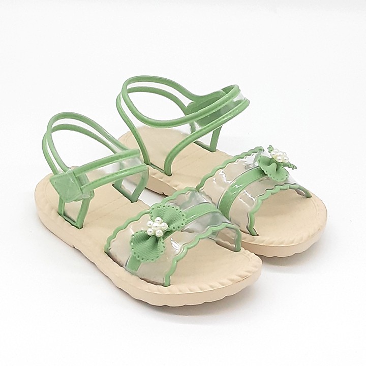 Sandal trẻ em quai pvc có quai hậu kết nơ xinh xắn thời trang VYS TA6701 (Nhiều màu)