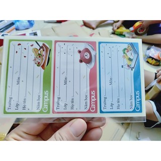 Nhãn dán tập vở campus food nt - food18
