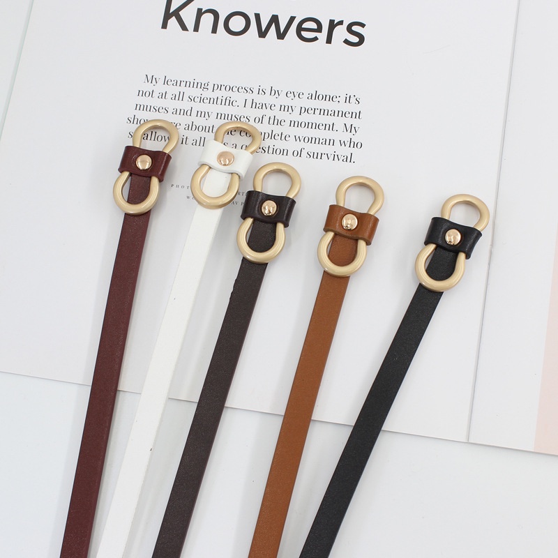 Thắt lưng da bản nhỏ khóa đồng đẹp TTL 187