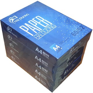 Giấy in A4, DL60gsm - độ trắng cao 92% - 1ram có 500 tờ in thoải mái