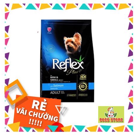 Thức ăn hạt khô cho chó giống nhỏ trưởng thành vị cá hồi và gà Reflex Plus Mini&Small Breed Adult dog 3kg