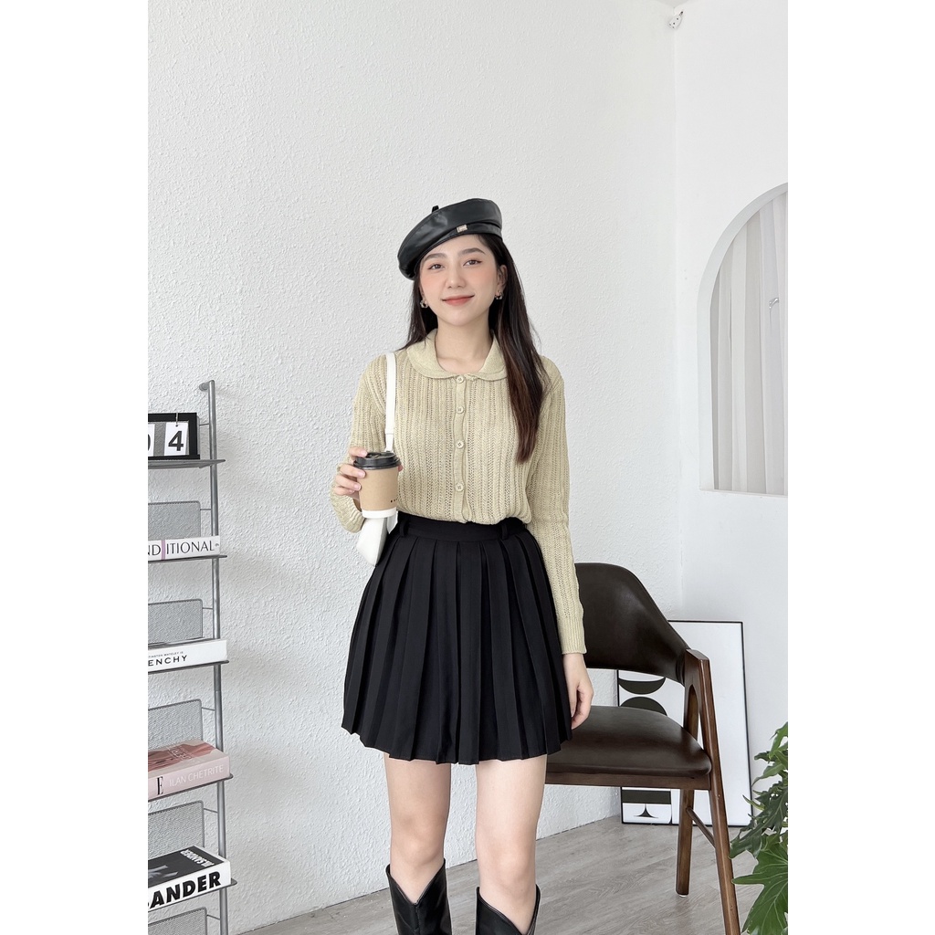 ÁO LEN SỢI THƯA CỔ SEN