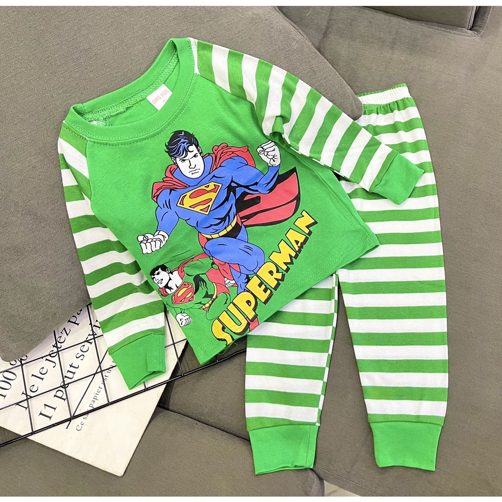 Đồ bộ bé trai Cotton dài tay thu đông xuất hàn - sỉ quần áo trẻ em