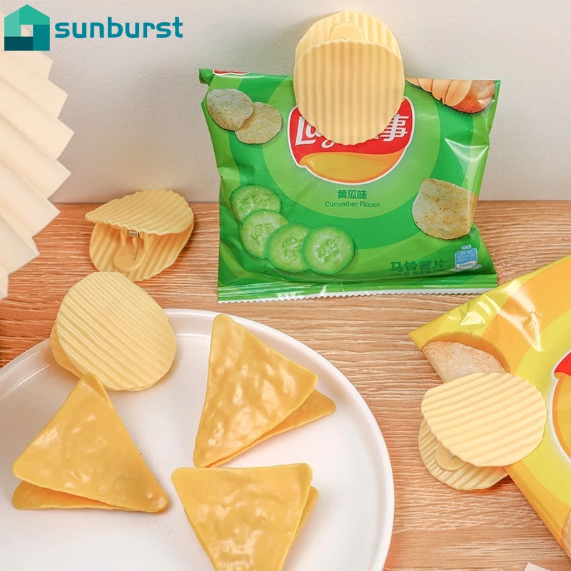 1 Kẹp Niêm Phong Túi Bánh Snack Hình Khoai Tây Chiên Dễ Thương