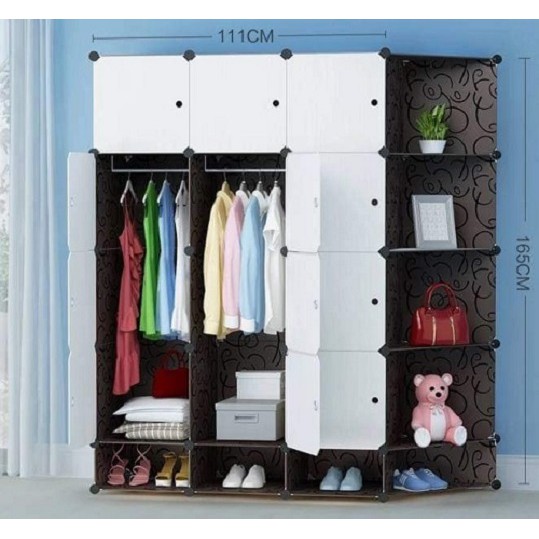 (HÀNG LOẠI 1 ) Tủ nhựa ghép đa năng  20 ngăn loại lớn  sâu 47 cm-12N4X4G