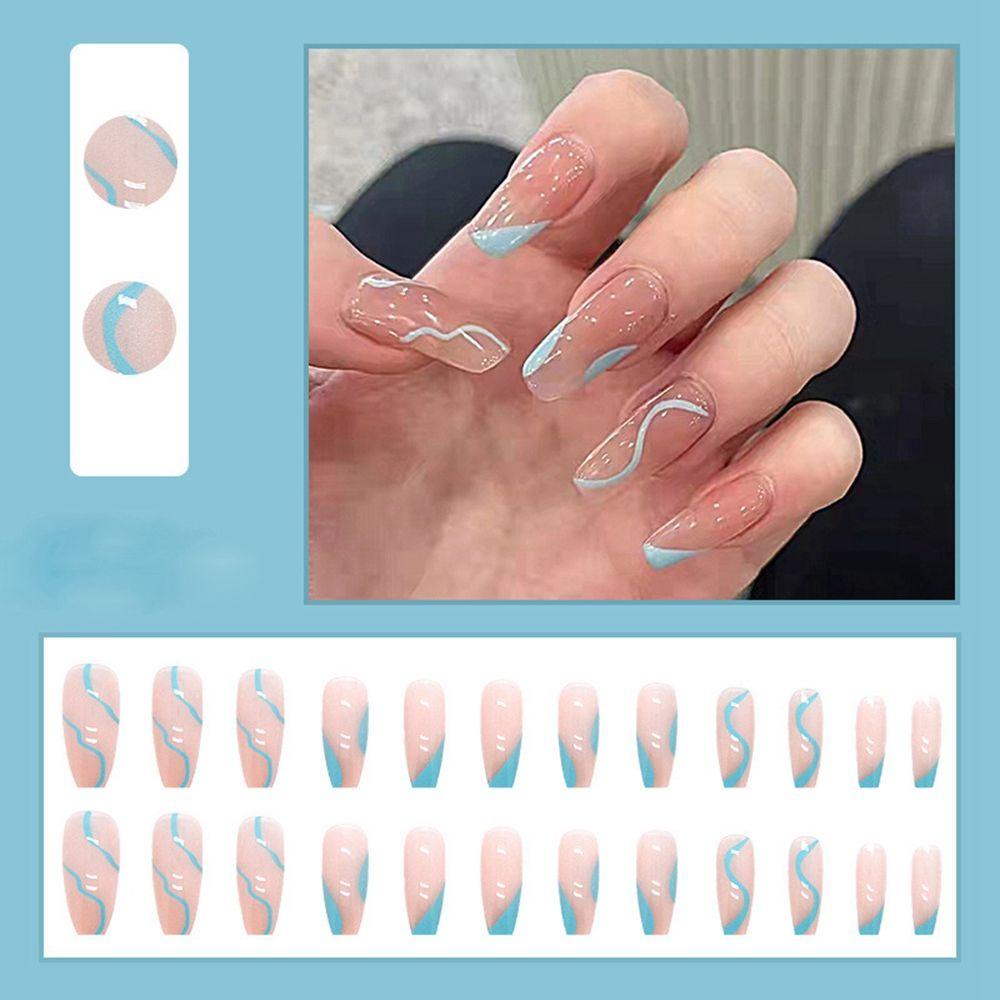 Hộp 24 Móng Tay Giả Trang Trí Nghệ Thuật