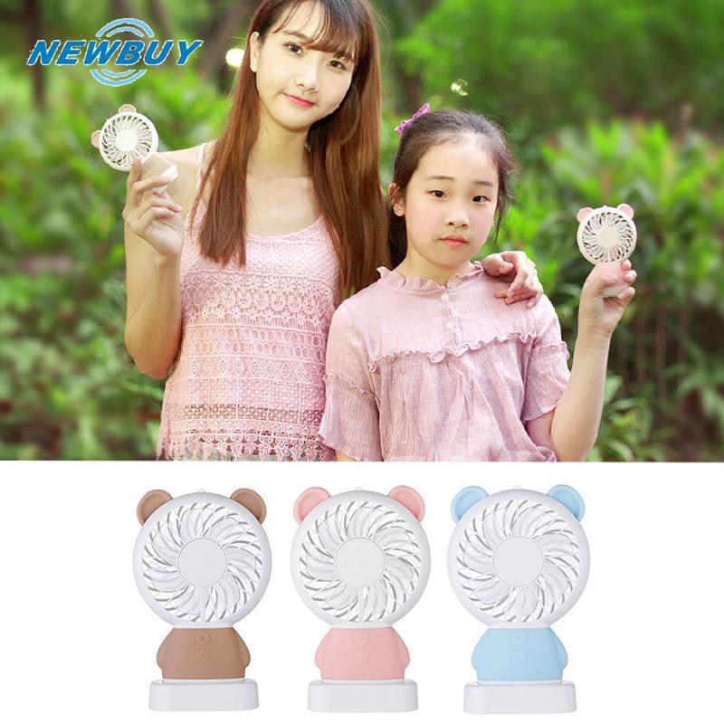Quạt mini hình con thỏ có đèn LED độc đáo