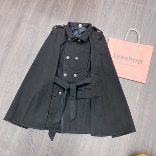 Áo dạ choàng kèm đai áo dạ cape