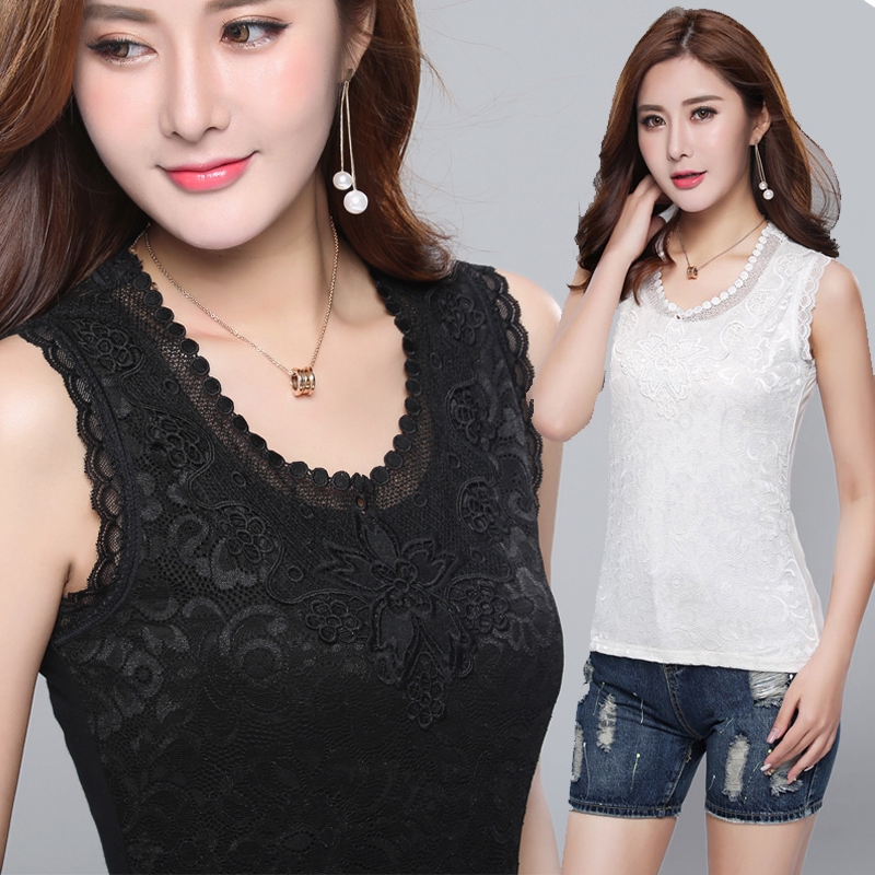 Áo thời trang cổ tròn màu trơn phsooi ren thời trang Hàn Quốc