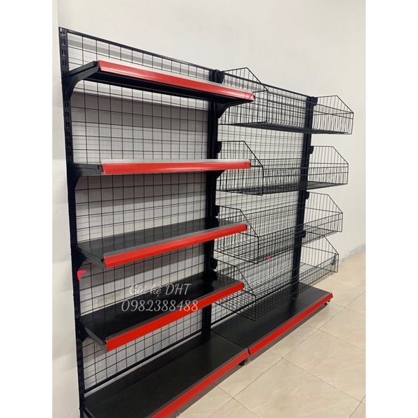 Kệ để hàng có giỏ ( Cao 1m8 x Dài 90cm )