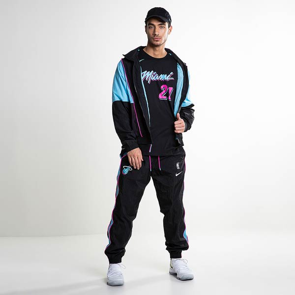 ÁO KHOÁC NIKE NBA MIAMI HEAT CITY EDITION COURTSIDE JACKET - ĐEN