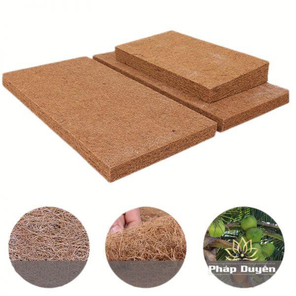 Đệm Ngồi Thiền - Niệm Phật Xơ Dừa Thêu Hoa Sen Cao Cấp, Nhiều Cỡ