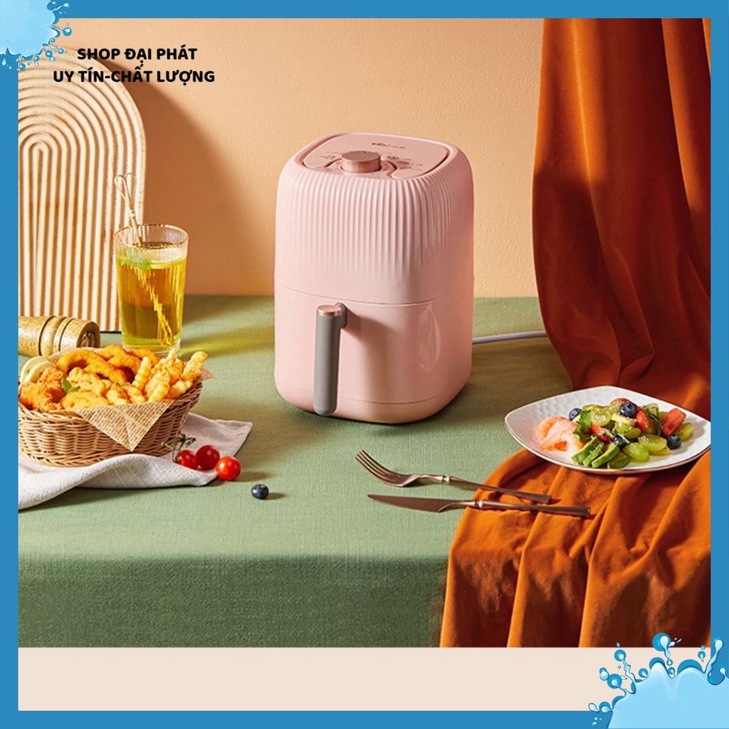 Nồi chiên không dầu Bear QZG-A14U1, 2L, chính hãng, dùng để nướng thịt, nướng bánh mì, quay thực phẩm, nồi chiên điện