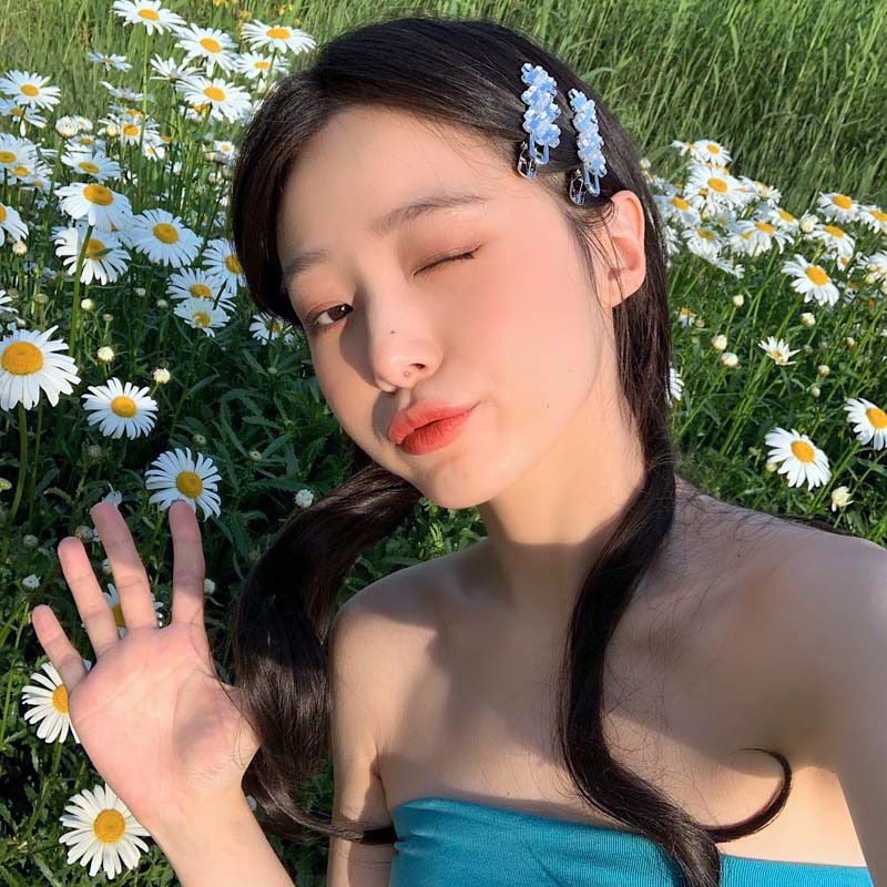 Kẹp Tóc Hình Hoa Thiết Kế Mới Thời Trang Theo Phong Cách Harajuku Cho Nữ