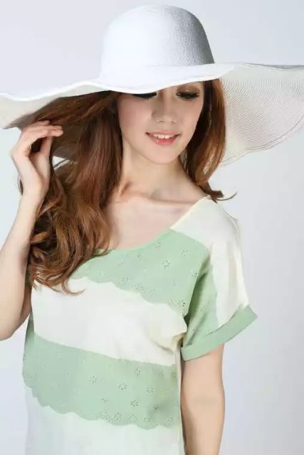 Nón Cói Trơn Vành Lớn Mềm Gấp Gọn