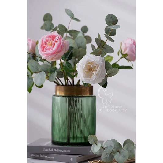 Hoa Hồng Giả - Mô Phỏng Hoa Hồng Pháp Rose Française - Chất Liệu Cao Cấp