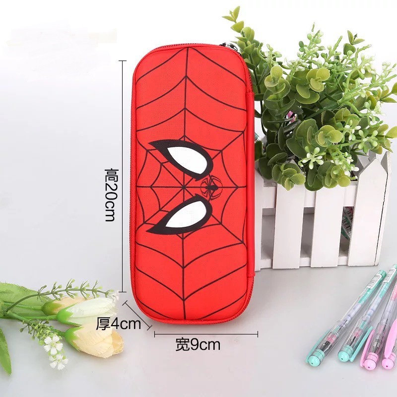 Túi Đựng Bút 8MZG Sức Chứa Lớn In Hình Spiderman Captain America