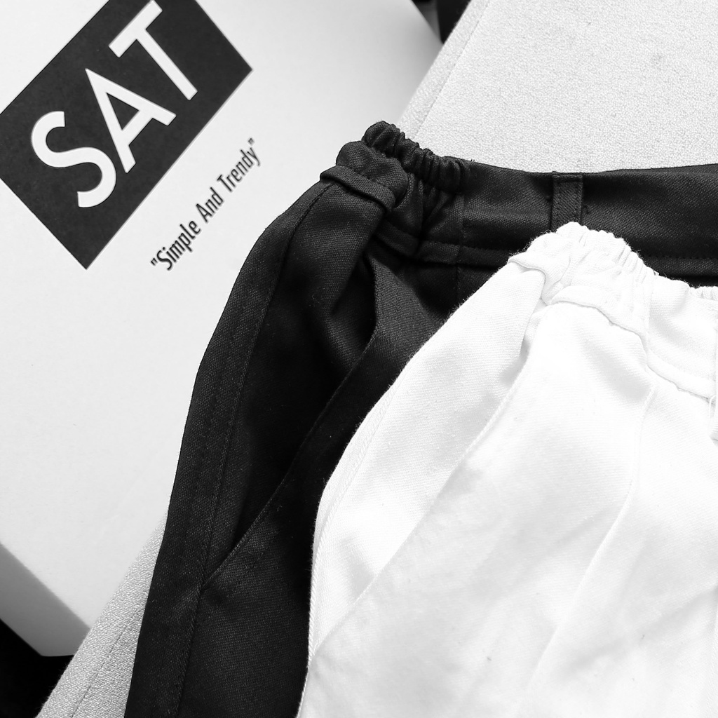 Quần short quần đùi nam SAT SPre-01 vải kaki cao cấp trẻ trung, dày dặn, co giãn nhẹ, chuẩn form.