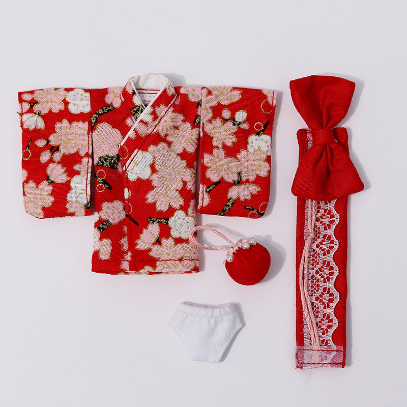 Búp Bê Mặc Kimono Xinh Xắn 16cm Ob11