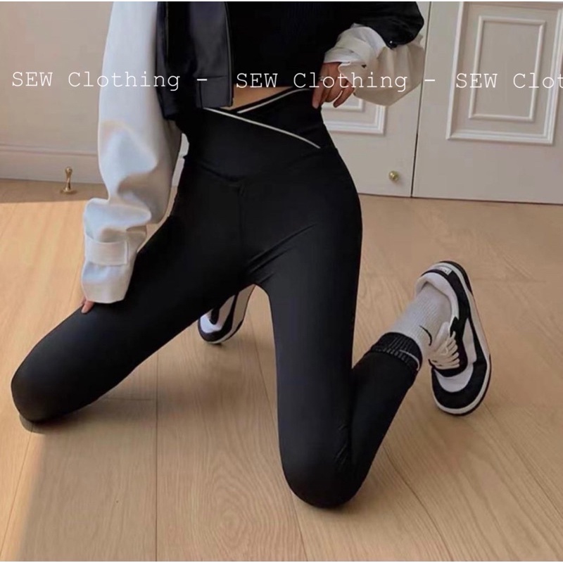 Quần Legging Cạp Chéo, Che Khuyết Điểm, Gen Bụng, Nâng Mông Hot Trend - HÀNG CAO CẤP | BigBuy360 - bigbuy360.vn